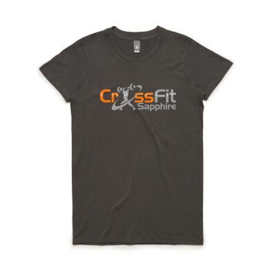 Womens CrossFit Sapphire Maple tee Thumbnail