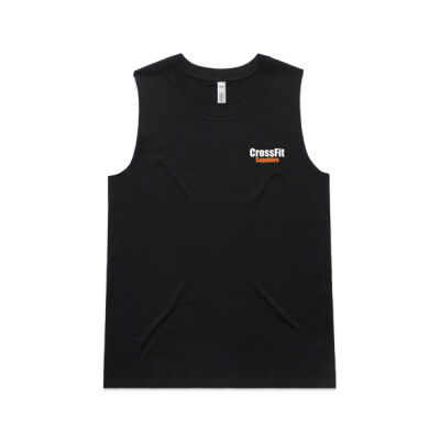 Womens CrossFit Sapphire Tank - Traditional logo Thumbnail