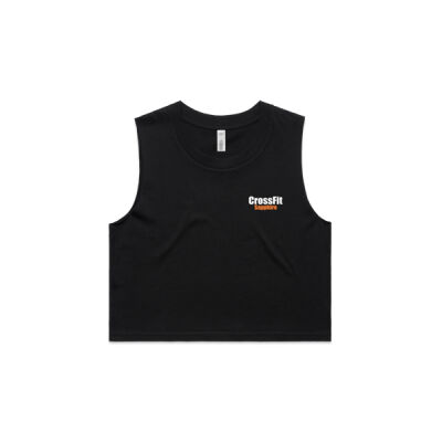 Women's CrossFit Sapphire Crop tank - Traditional logo Thumbnail